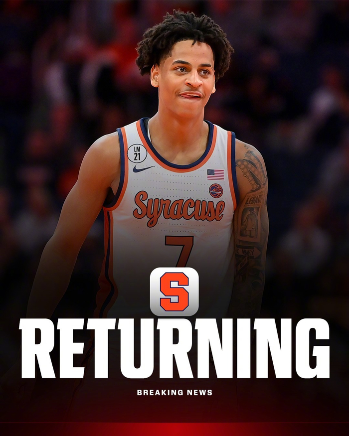 基扬·安东尼重返雪城大学开启二年级征程 新帅